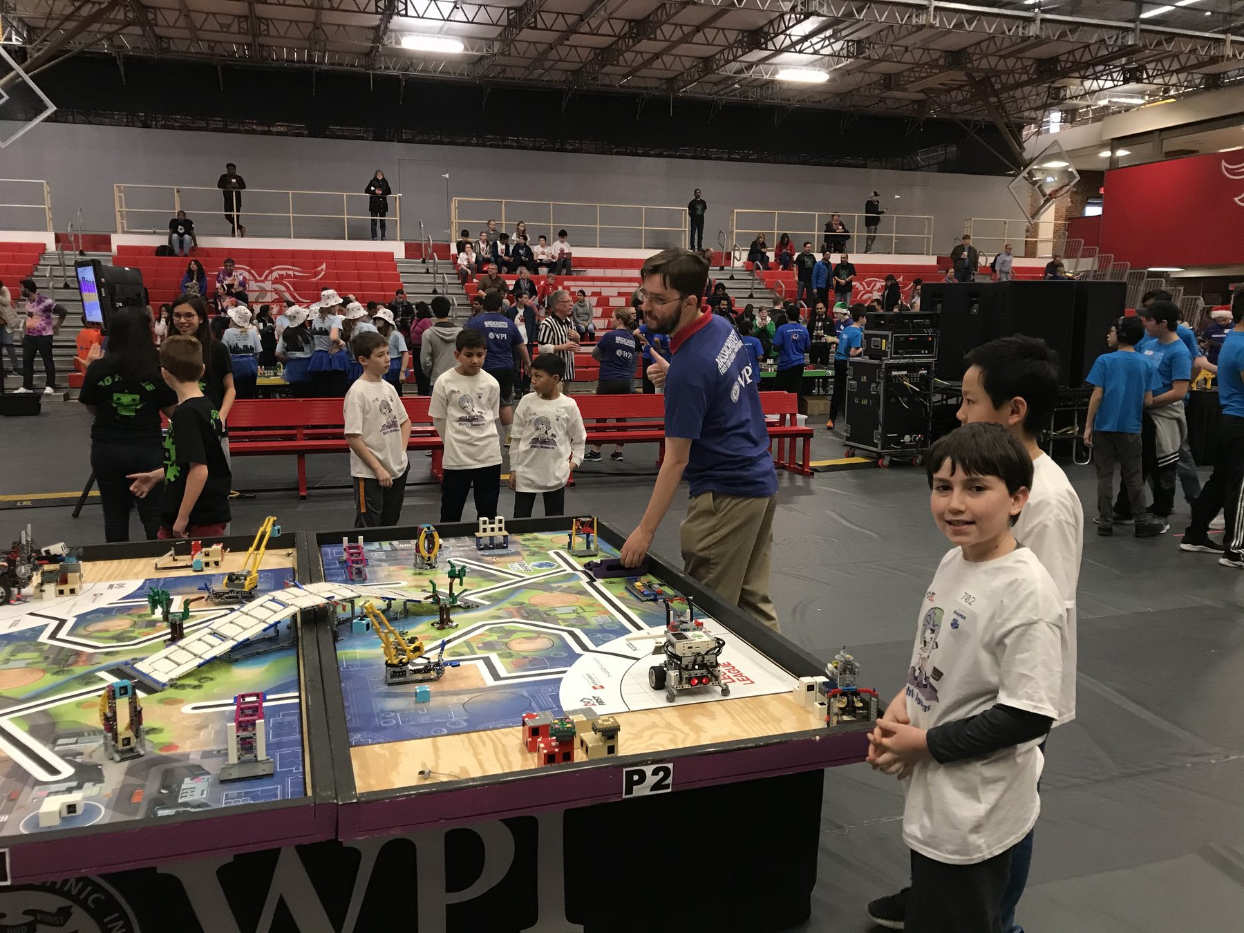 Our FLL robot on the competition table
