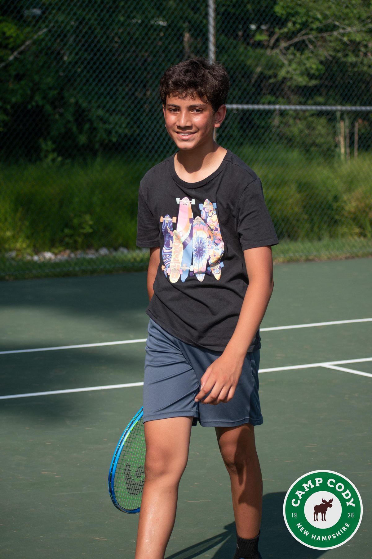 Me on the tennis court, sophomore year