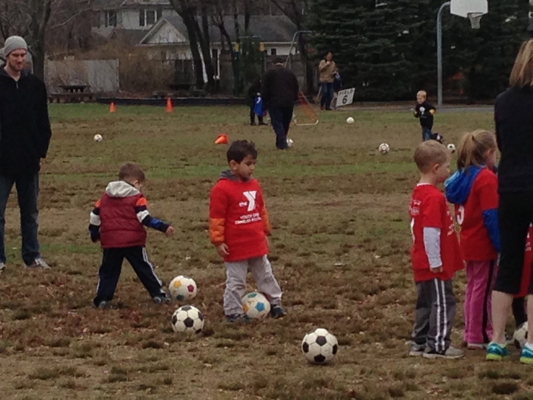 Me as a young kid at a youth soccer clinic
